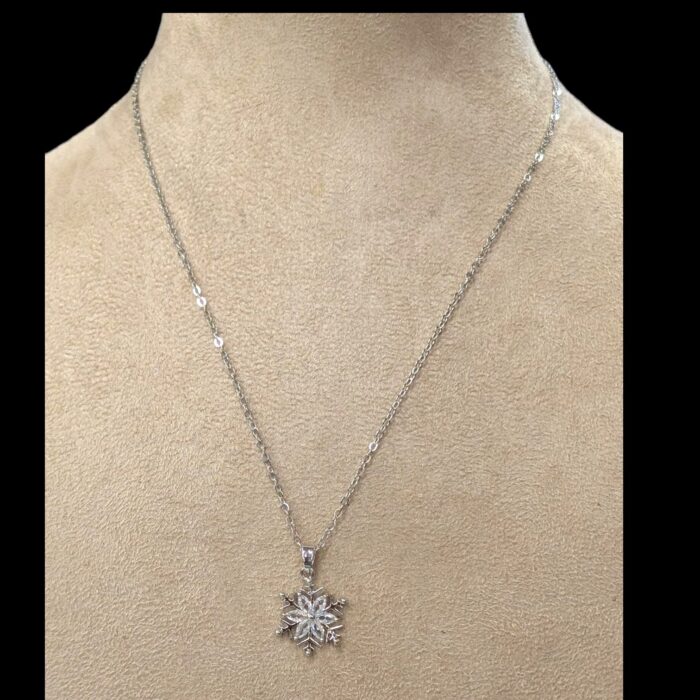 Metal chain pendant necklace - SK - Image 3