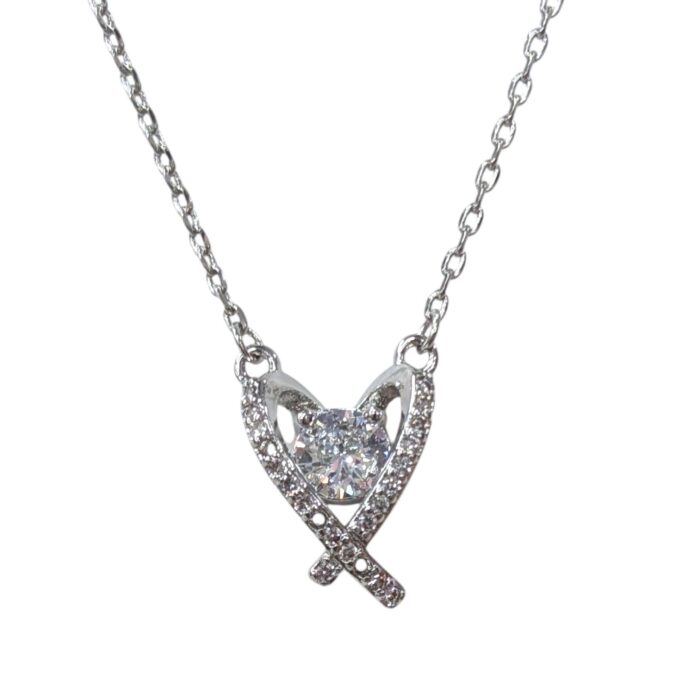 Metal chain pendant necklace - SJ - Image 2