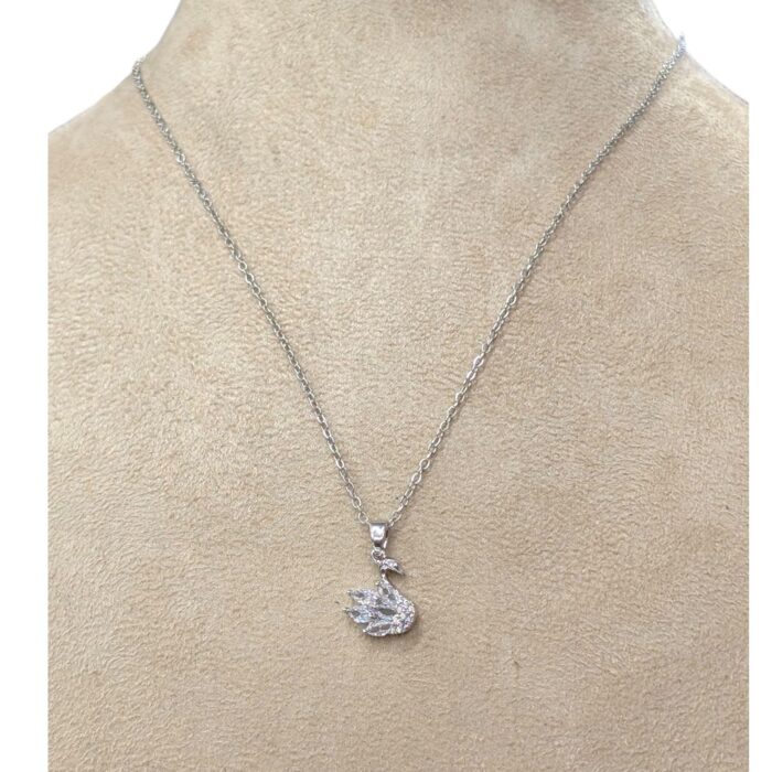 Metal chain pendant necklace - SH - Image 3