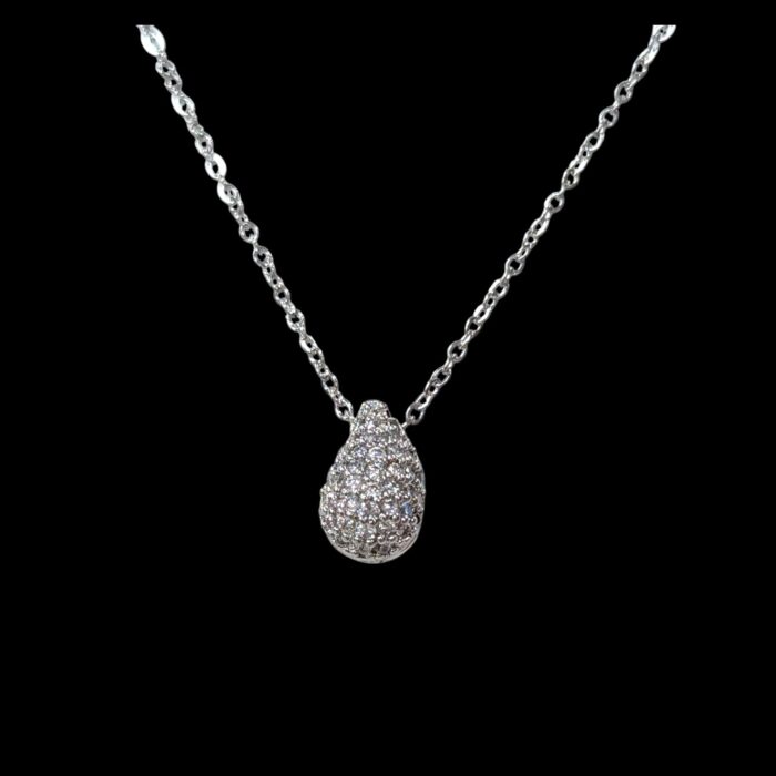 Metal chain pendant necklace - SF - Image 2