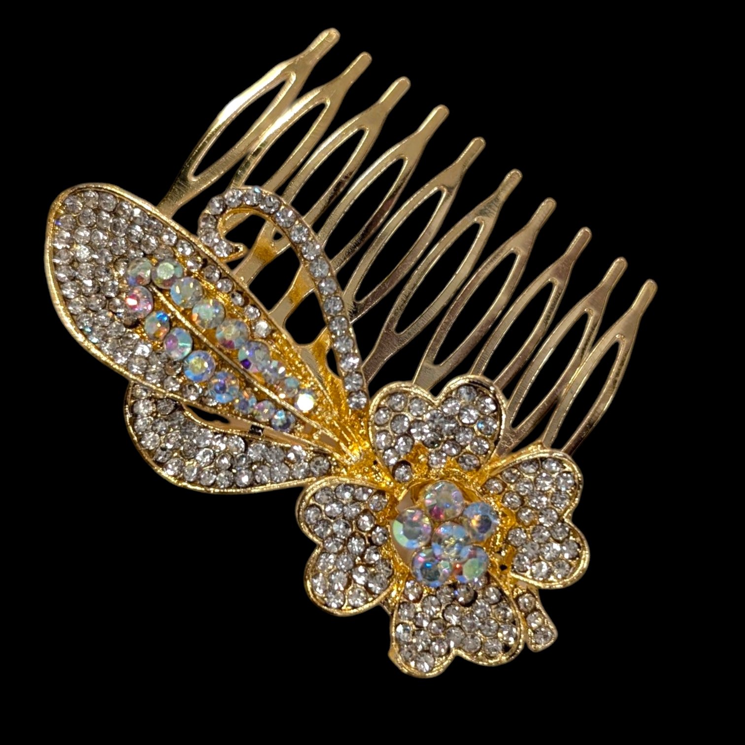 PXL_20251128_162401619 (2).jpg Rhinestone Crystal Decorative Hair Comb - ZE - Image 1