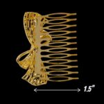 Rhinestone Crystal Decorative Hair Comb - ZF - Image 3