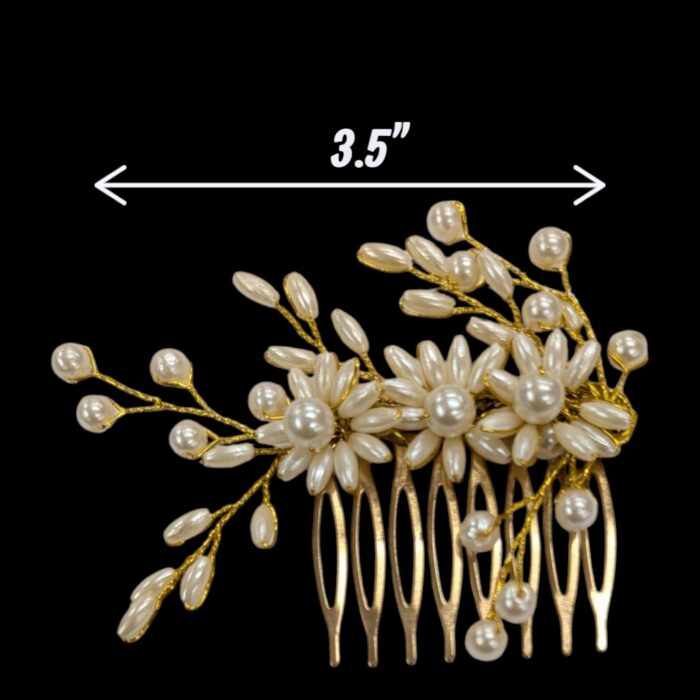 Pearls Bridal Hair Comb - ZK - Image 2