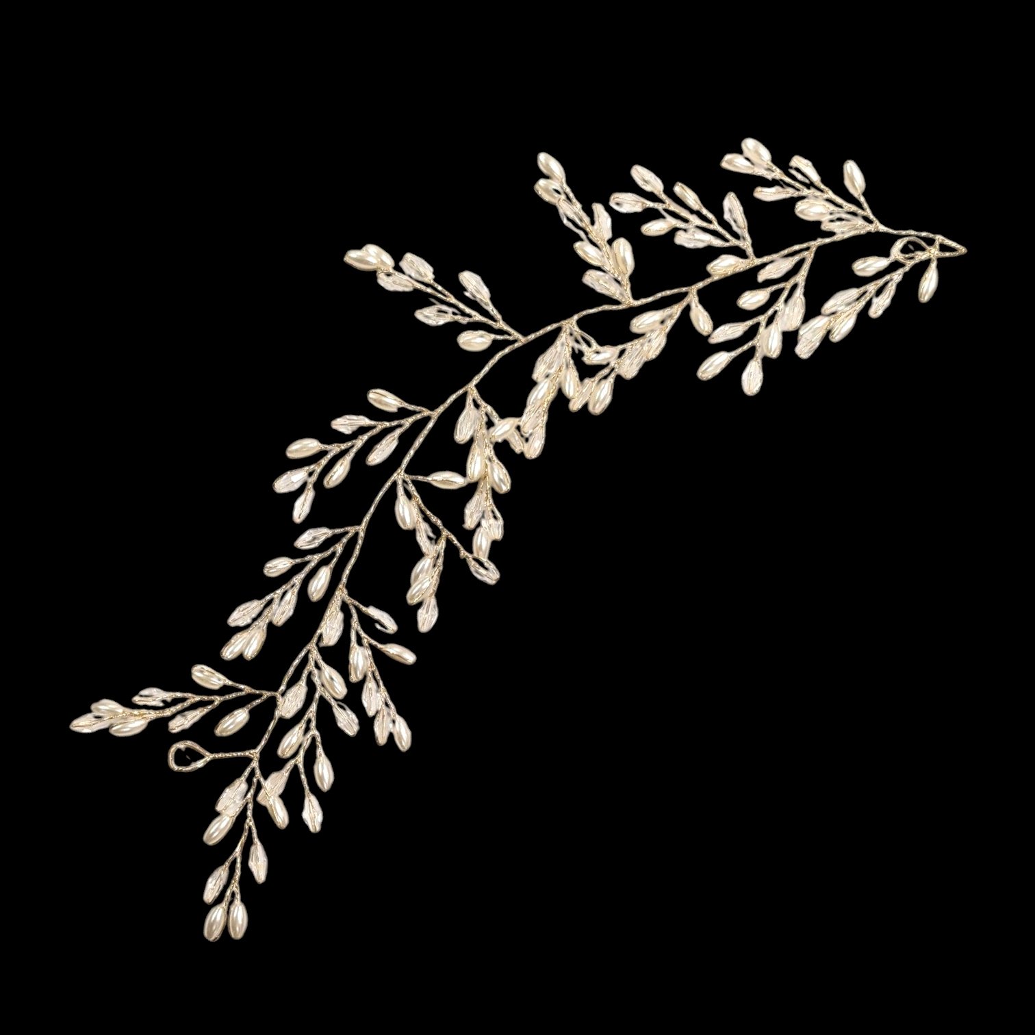 PXL_20251128_184027731 (1).jpg Bridal Hair accessory Vine - Golden Pearl - ZL - Image 1