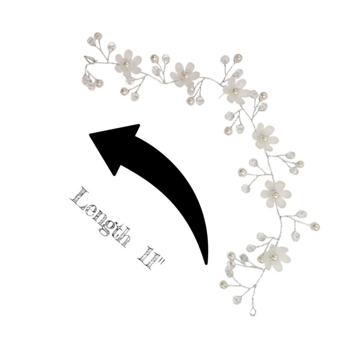 Hair accessory Vine - Silver Pearl - Image 2