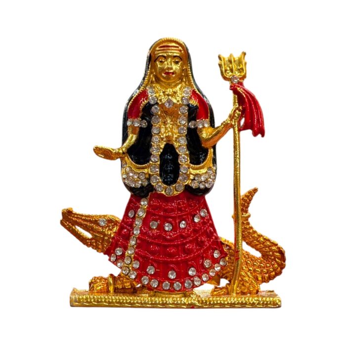 Close up of Khodiyar Mata - Red Black - 3 Inch