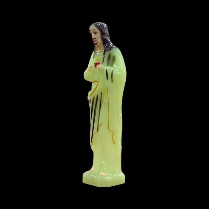 Statue of phosphorescent Jesus Sacred Heart - 10 inch - Image 2