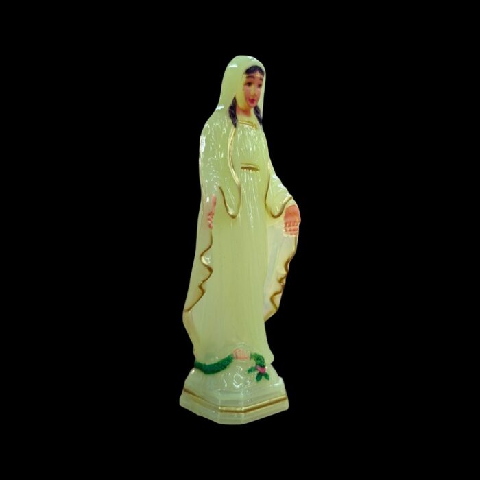 Side profile view of Virgin Mary Statue