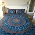 Top view of cotton bedsheet set | Indian Cotton Bedsheet