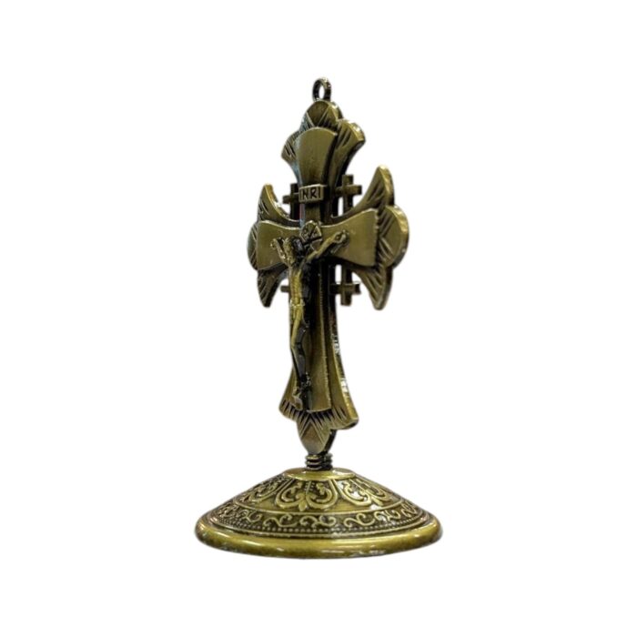 Crucifix Cross Metal Statue - 3.5 inch - GB - Image 3