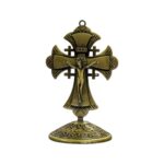 Crucifix Cross Metal Statue - 3.5 inch - GB - Image 5