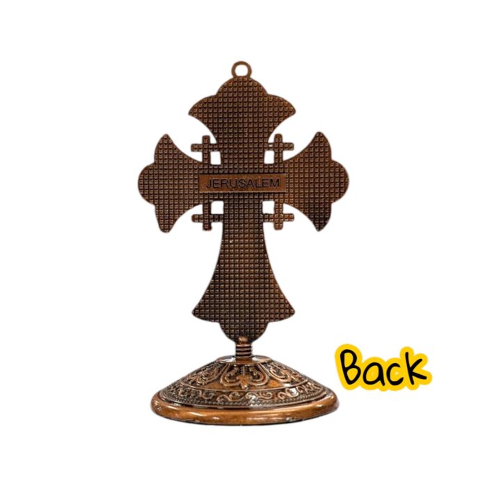 Crucifix Cross Metal Statue - 3.5 inch - CB - Image 6
