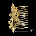Back profile of decorative hair comb