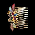 Crystal Decorative Hair Comb | Colorful Rhinestone - ZB