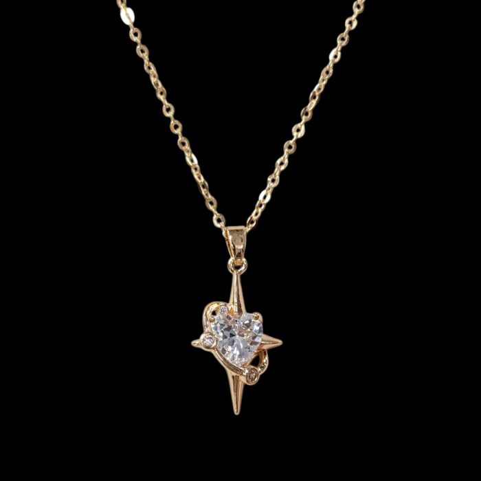 Metal chain pendant necklace - GD - Image 4