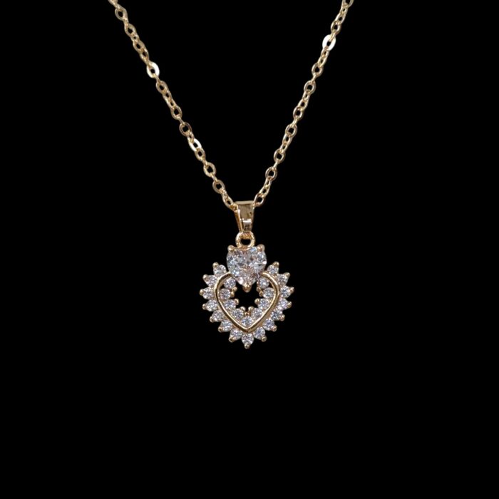 Metal chain pendant necklace - GF - Image 2
