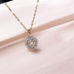 Metal chain pendant necklace - GF