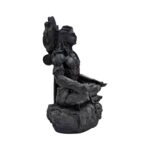 Side profile view of Black Mahayogi Shiv Idol