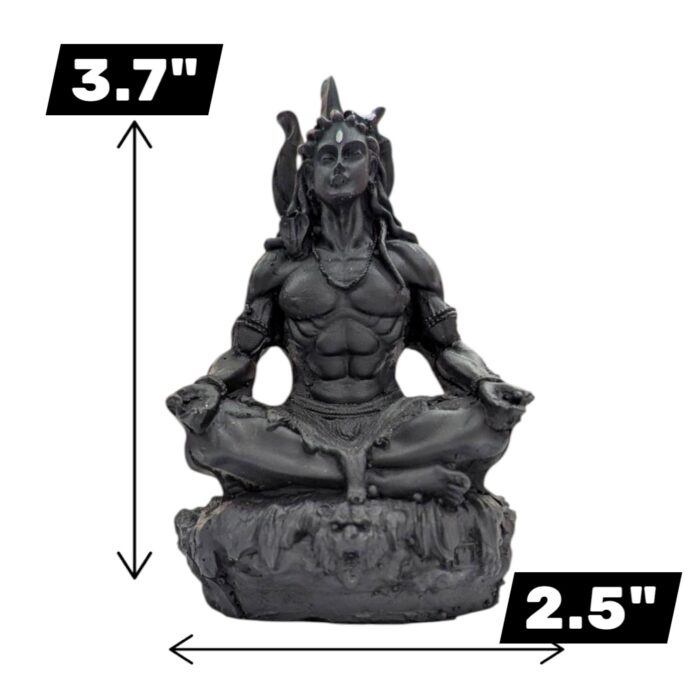 Dimensions of Shiv murti in Black