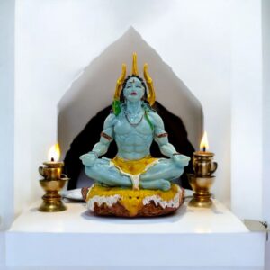 Mahayogi Shiva idol - Blue | 4 inch | Shiv ki murti