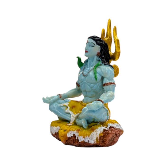 Side view of the Shiva Idol - 4 inch | Perfect size for Home Mandir