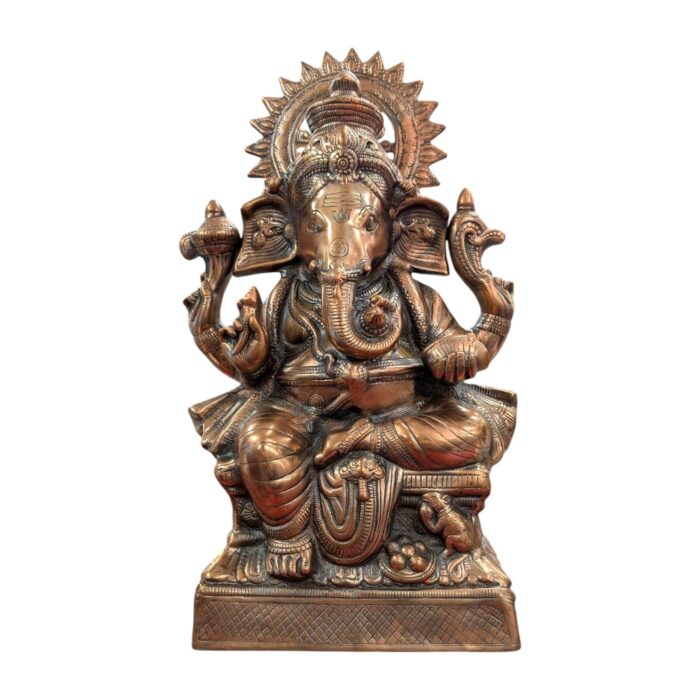 Close up of Metal Ganesha Statue