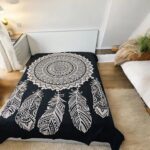 Mandla Dream catcher cotton Bedsheet set | Queen size sheet with 2 pillow covers