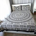 Cotton Bedsheet with 2 Pillow Covers | Mandala bedding set