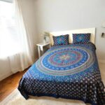 Blue Mandala bedding set | Cotton Bedsheet with 2 Pillow Covers
