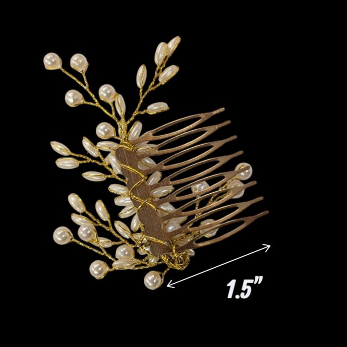 Pearls Bridal Hair Comb - ZK - Image 3