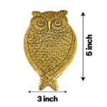Owl Shaped Incense Holder - Golden Oxidized