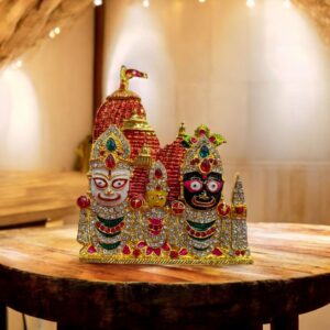 Lord Jagannath Idol - with temple-style backdrop