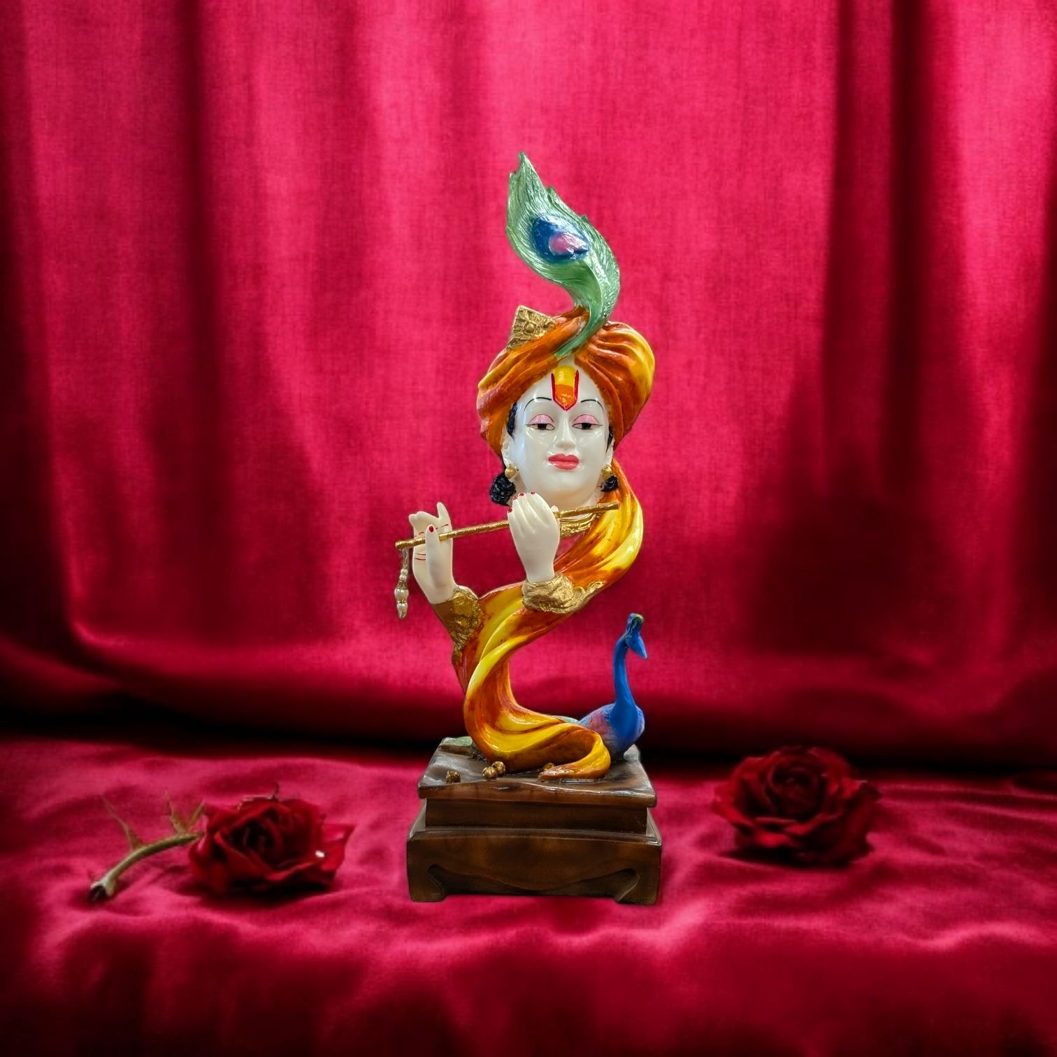 PXL_20251115_184024304 (2).jpg Lord Krishna statue - 23 inch - color - Image 1