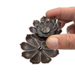 Detachable design for easy cleaning of this lotus shaped incense holder