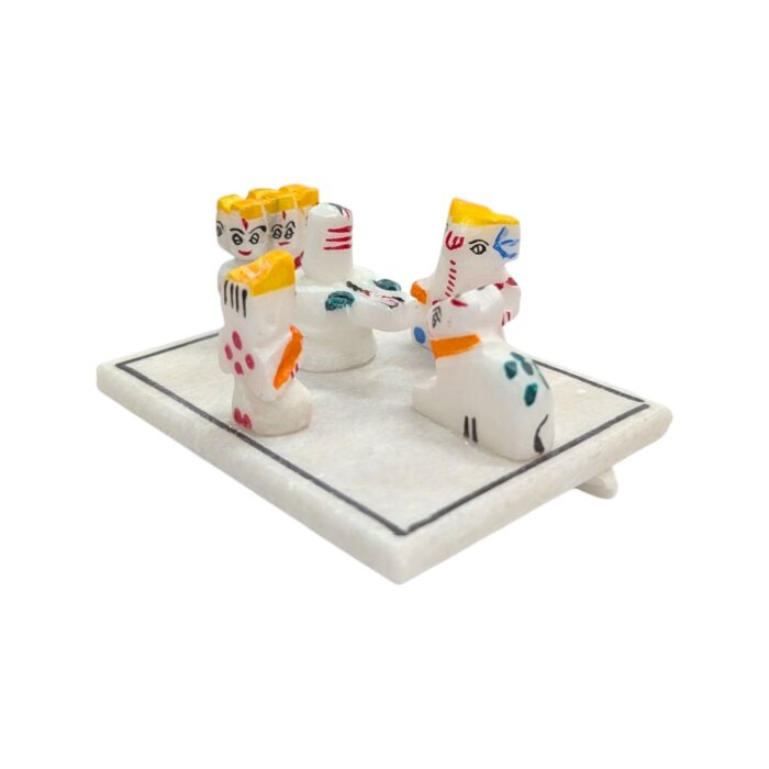 Hard Stone - Shiv Panchayat - Size 0 - White - Image 4