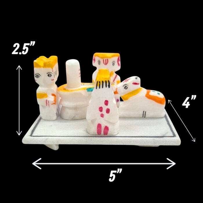 Hard Stone - Shiv Panchayat - Size 2 - White - Image 2