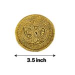 Incense Holder with Om - Golden Oxidized Metal Incense Burner