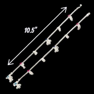 Dimensions of silver anklets | 925 sterling silver Anklets