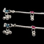 Close up of Silver Anklets
