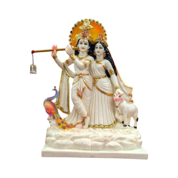 Radha Krishna – White – 18 inches - Image 5