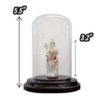 Dimensions of pure silver Murugan Idol in Dome