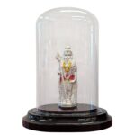 Pure silver Murugan Idol in Dome