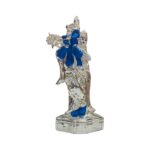 Side profile view of Radha Krishna Statue | Silver Plated Idol of Radha Krishna