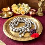 Original Vaijanti Mala White & Japa Mala Bag