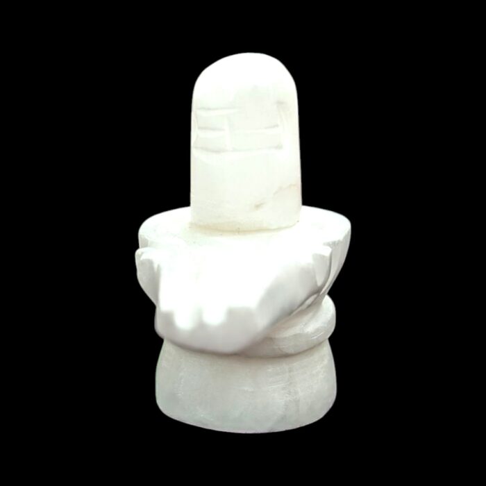 Front view of white shivling
