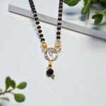 Elegant yet simplistic Single line Mangalsutra | One stone pendant mangal sutra