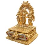 Side profile view of kumkum box