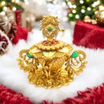 Exquisite Peacock Themed Kumkum Box