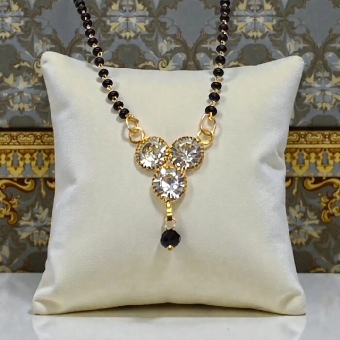 3 Stone Pendant Mangal sutra | Small Stone pendant Mangalsutra