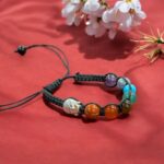 7 Chakra Crystal and Healing Stone Bracelet - Buddha Bead